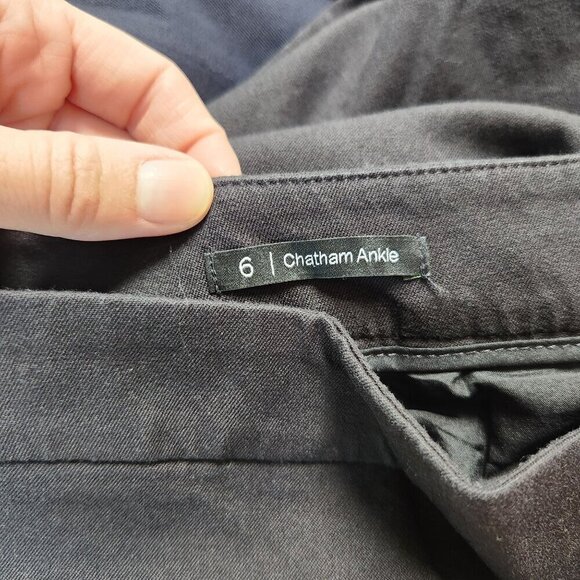 Talbots Chatham Ankle Black Stretch Trousers Pants Straight Leg Women's 6 - Picture 7 of 9